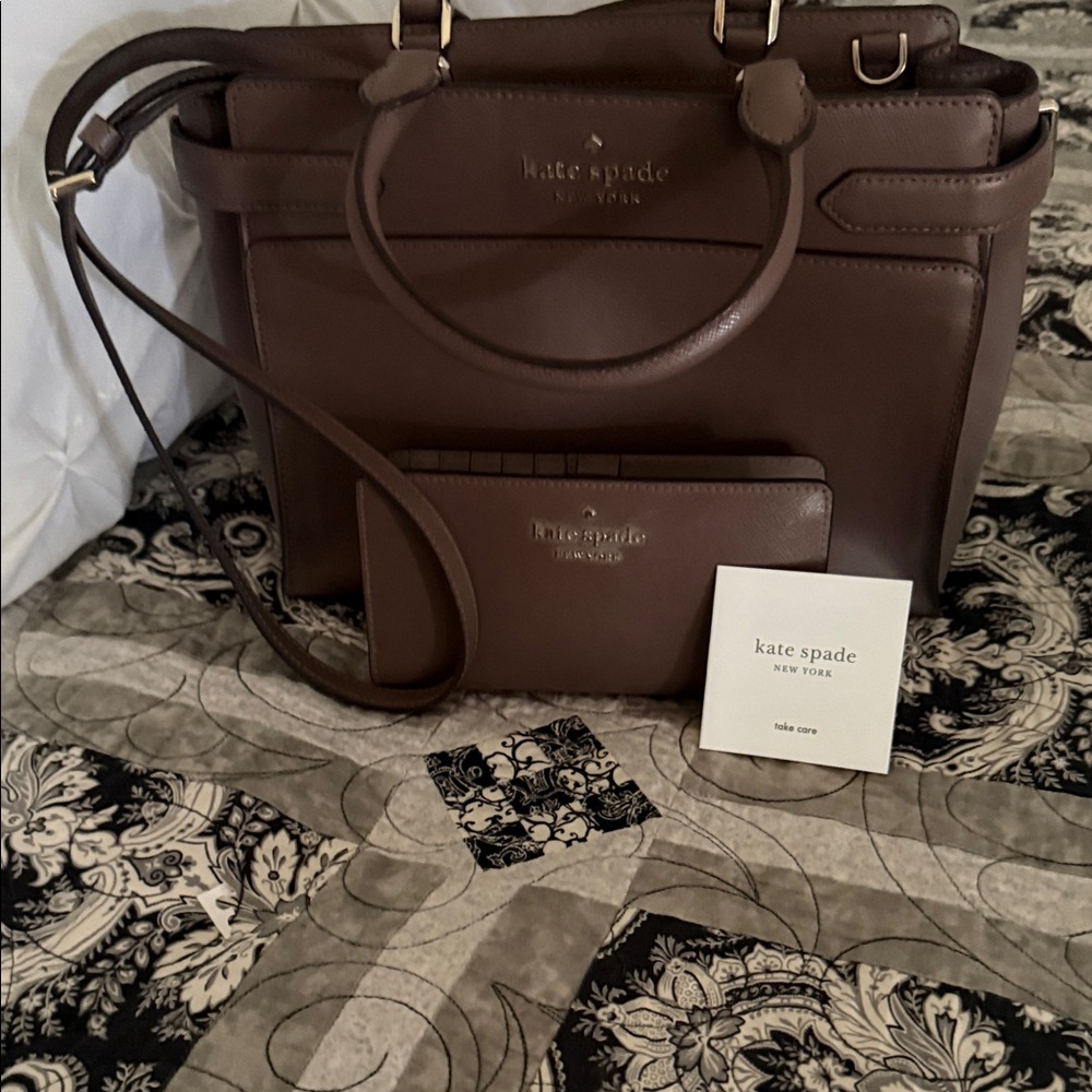 Kate Spade Brown Satchel Bag